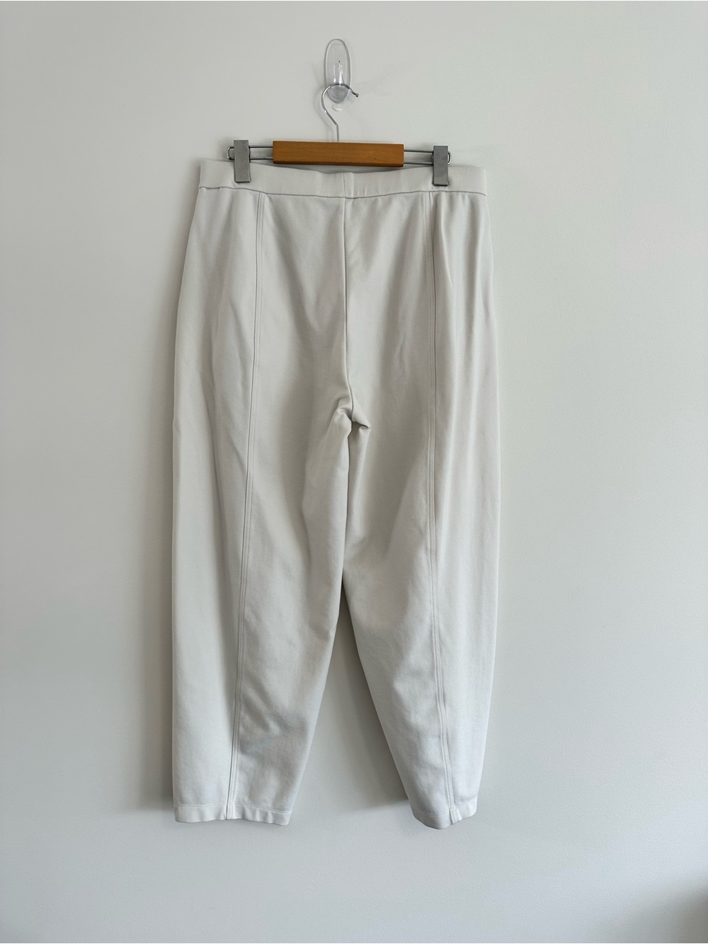 Eileen Fisher Washable Flex Ponte Lantern Pant Size Medium Bone Cream - Picture 4 of 11